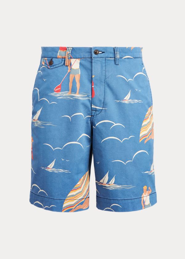 Polo Ralph Lauren Classic Fit Surf-Print Shorts Herre Danmark (HJWFT7934)